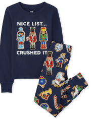 Unisex Kids Nutcracker Snug Fit Cotton Pajamas