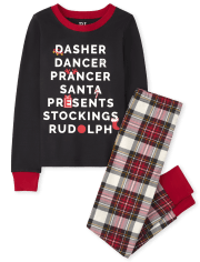 Unisex Kids Family Reindeer Games Snug Fit Cotton Pajamas