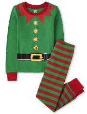 Kids Elf Snug Fit Cotton Pajamas