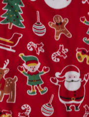 Unisex Adult Matching Family Christmas Crew 2022 Cotton And Fleece Pajamas