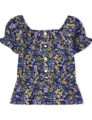 Top Peplum Estampado Niñas