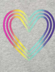 Girls Graphic Tie Front Top