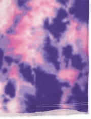 Girls Tie Dye Fleece Boxy Hoodie