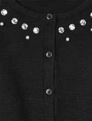 Cardigan à bijoux pour fille