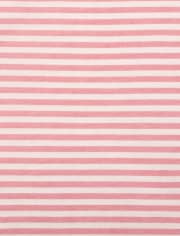T-shirt basique à superposition rayé pour fille