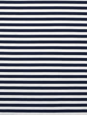 T-shirt basique à superposition rayé pour fille