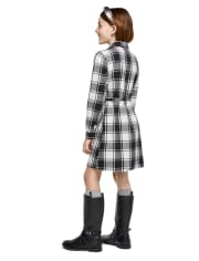 Girls Matching Family Buffalo Plaid Shirt Dress