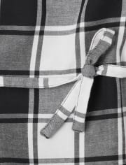 Girls Matching Family Buffalo Plaid Shirt Dress