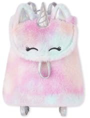 Girls Faux Fur Unicorn Mini Backpack