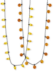 Girls Light Up Pumpkin Necklace 2-Pack
