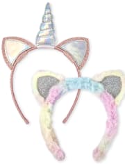 Toddler Girls Unicorn Headband 2-Pack