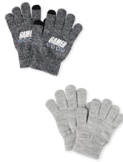 Lot de 2 gants pour textos de gamer pour garçons