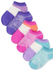 Paquete de 6 calcetines tobilleros Marled para niñas