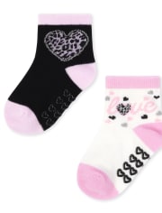 Toddler Girls Leopard Midi Socks 10-Pack