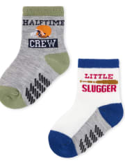 Lot de 6 paires de chaussettes de sport pour tout-petits garçons