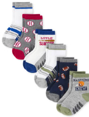 Lot de 6 paires de chaussettes de sport pour tout-petits garçons