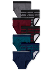 Niños pequeños Calzoncillos a rayas para niños Ropa interior 7-Pack