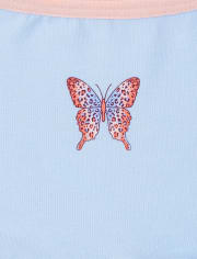 Paquete de 7 calzoncillos cortos de mariposa para niñas