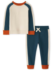 Toddler Boys Colorblock 2-Piece Set