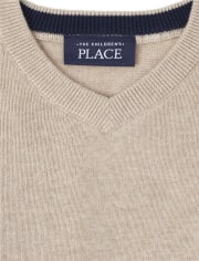 Suéter con cuello en V para bebés y niños pequeños