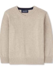 Suéter con cuello en V para bebés y niños pequeños