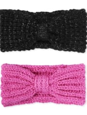 Lot de 2 bandeaux à nœuds pour filles