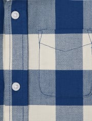 Boys Buffalo Plaid Oxford Button Up Shirt