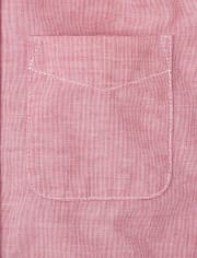 Chemise boutonnée en popeline pour garçon
