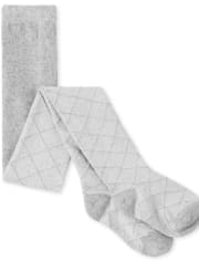Girls Diamond Pointelle Tights