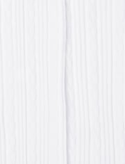 Lot de 2 collants en tricot torsadé pour fille
