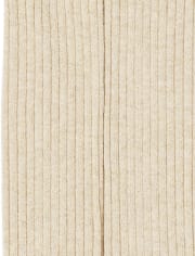 Girls Metallic Ribbed Tights