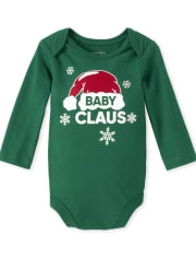 Unisex Baby Matching Family Baby Claus Graphic Bodysuit