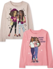 Girls Girl Squad Graphic Tee 2-Pack