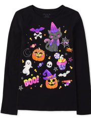 Girls Glow Doodle Graphic Tee