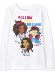 Camiseta estampada Dreams para niñas