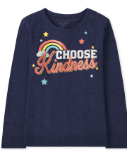 Girls Choose Kindness Graphic Tee