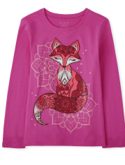 Girls Fox Graphic Tee