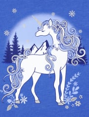 Girls Unicorn Graphic Tee