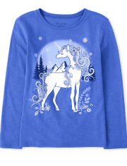 Girls Unicorn Graphic Tee