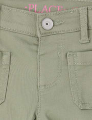 Girls Knit Twill Jeggings