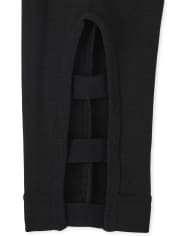Legging doublé en molleton à lacets pour fille
