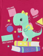 Toddler Girls Dino Graphic Tee 2-Pack