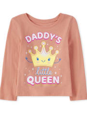 Baby And Toddler Girls Dad Graphic Tee