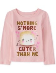 T-shirt graphique S'more pour bébé et toute-petite fille