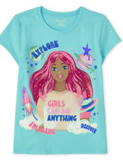 Camiseta estampada Anything para niñas