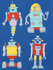 Baby And Toddler Boys Space Robot Graphic Tee 2-Pack
