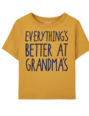 Camiseta con estampado de abuela para bebés y niños pequeños