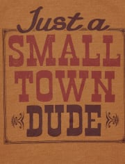 Baby And Toddler Boys Small Town Dude Graphic Tee