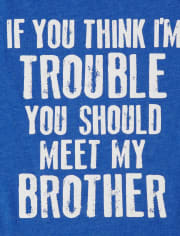 Baby And Toddler Boys Trouble Graphic Tee