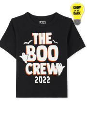 Camiseta gráfica unisex para bebés y niños pequeños a juego Family Glow Boo